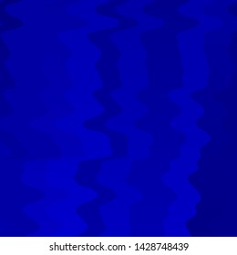Dark BLUE vector template with curves. Colorful illustration in abstract style with bent lines. Design for your business promotion.
