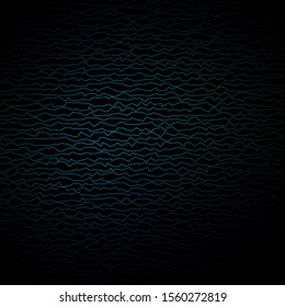 Dark BLUE vector template with curves. Colorful geometric sample with gradient curves.  Best design for your ad, poster, banner.