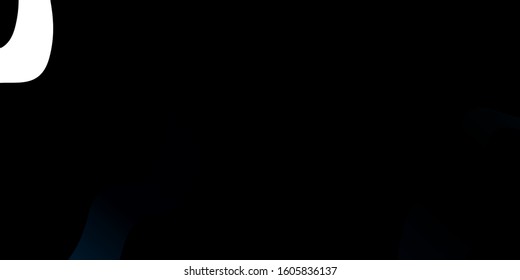Dark BLUE vector template with curves. Illustration in abstract style with gradient curved.  Template for your UI design.