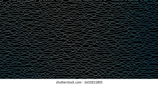 Dark BLUE vector template with curves. Bright illustration with gradient circular arcs. Template for your UI design.