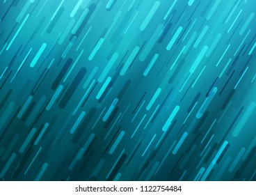 Dark BLUE vector template with diagonal lines. Lines on blurred abstract background with gradient. The template can be used as a background.