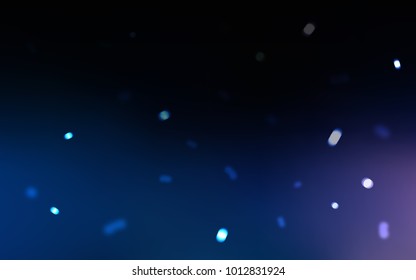 Dark BLUE vector template with ice snowflakes. Shining colored illustration with snow in christmas style. New year design for your business advert.