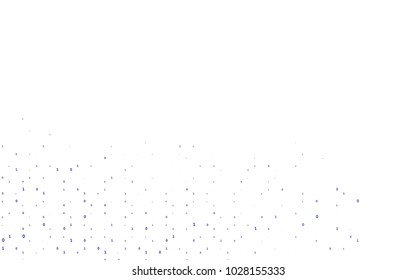 Dark BLUE vector template with isolated numerals. Colored mathematic signs with gradient on white background. Template can be used as a background for ads of typography.