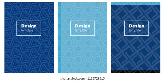 Dark BLUE vector template for journals. Blurred decorative design in abstract style with textbox. Design for cover of books, notepads.