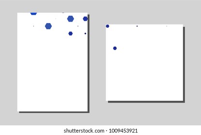 Dark BLUE vector template for landing pages. Modern abstract design concept with colorful gradient. Pattern can be used as a template for calendars.