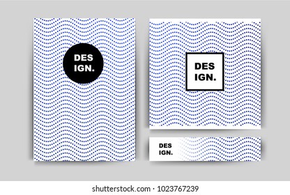 Dark BLUE vector template for landing pages. Glitter abstract design concept with text box. Pattern for beautiful business cards, folders.