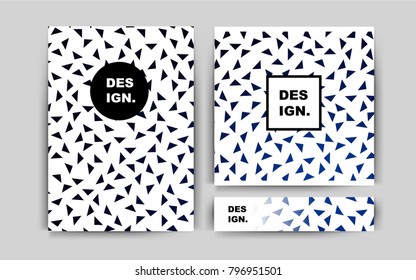 Dark BLUE vector template for landing pages. Blurred decorative design in abstract style with textbox. The pattern can be used for any ad, booklets.