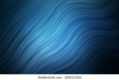 Dark BLUE vector template with lava shapes. Brand-new colored illustration in marble style with gradient. Pattern for your business design.