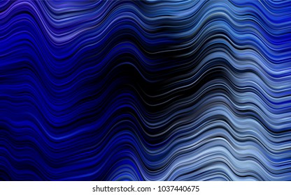 Dark BLUE vector template with lava shapes. Creative geometric illustration in marble style with gradient. New composition for your brand book.