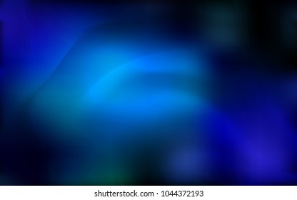 Dark BLUE vector template with lava shapes. Creative illustration in halftone marble style with gradient. Marble style for your business design.