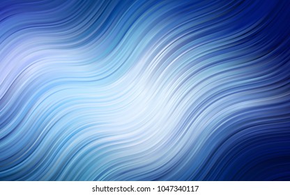 Dark BLUE vector template with lava shapes. Shining crooked illustration in marble style. A completely new memphis design for your business.