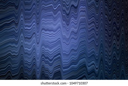 Dark BLUE vector template with lava shapes. Geometric illustration in marble style with gradient.  A new texture for your  ad, booklets, leaflets.