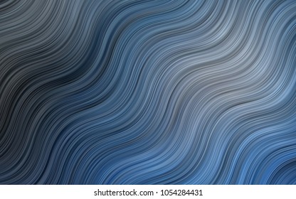 Dark BLUE vector template with lava shapes. Colorful illustration in abstract marble style with gradient. A completely new template for your business design.