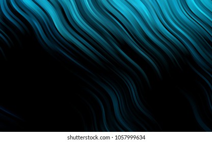 Dark BLUE vector template with lava shapes. A completely new color illustration in marble style. Marble style for your business design.