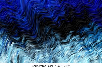 Dark BLUE vector template with lava shapes. Creative geometric illustration in marble style with gradient. A new texture for your  ad, booklets, leaflets.