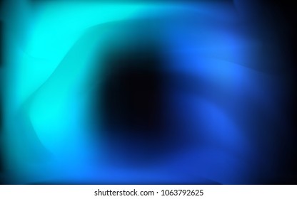 Dark BLUE vector template with lava shapes. An elegant bright illustration with gradient. The best blurred design for your business.