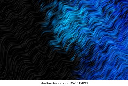 Dark BLUE vector template with lava shapes. Shining crooked illustration in marble style. Marble design for your web site.