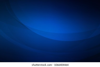 Dark BLUE vector template with lava shapes. Blurred geometric sample with gradient bubbles.  Brand-new design for your ads, poster, banner.
