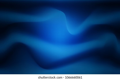 Dark BLUE vector template with lava shapes. Blurred geometric sample with gradient bubbles.  Marble style for your business design.