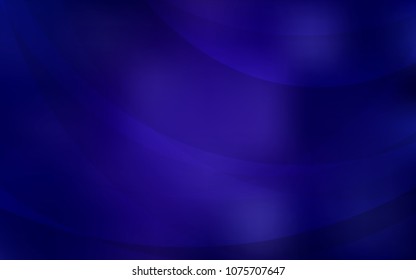 Dark BLUE vector template with lava shapes. A sample with blurred bubble shapes. A completely new template for your business design.