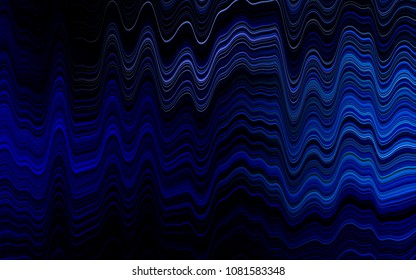 Dark BLUE vector template with lava shapes. Blurred geometric sample with gradient bubbles.  Marble design for your web site.