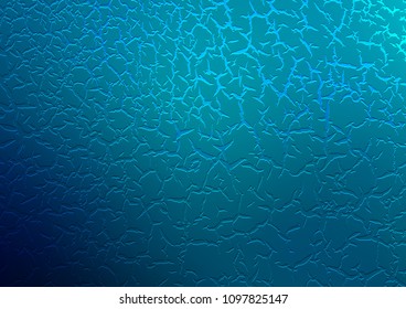 Dark BLUE vector template with lava shapes. Shining crooked illustration in marble style. A new texture for your  ad, booklets, leaflets.