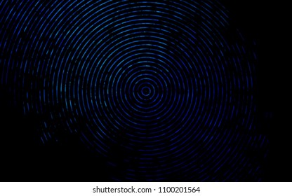 Dark BLUE vector template with lava shapes. Shining illustration, which consist of blurred lines, circles. A new texture for your  ad, booklets, leaflets.