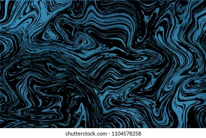 Dark BLUE vector template with lava shapes. Brand-new colored illustration in marble style with gradient. A completely new template for your business design.