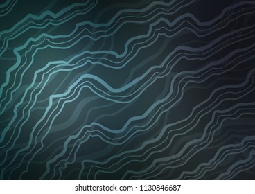 Dark BLUE vector template with lava shapes. Creative geometric illustration in marble style with gradient. The best blurred design for your business.