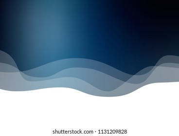 Dark BLUE vector template with lava shapes. Brand new colored illustration in marble style with gradient. The elegant pattern for brand book.