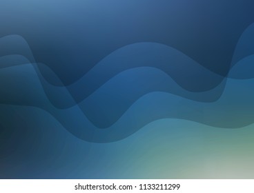 Dark BLUE vector template with lava shapes. Geometric illustration in marble style with gradient.  The elegant pattern for brand book.