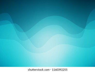 Dark BLUE vector template with lava shapes. Colorful illustration in abstract marble style with gradient. A new texture for your  ad, booklets, leaflets.