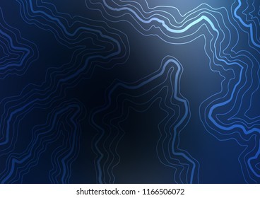 Dark BLUE vector template with lava shapes. Blurred geometric sample with gradient bubbles.  A completely new template for your business design.