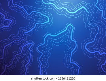 Dark BLUE vector template with lava shapes. Colorful illustration in abstract marble style with gradient. The elegant pattern for brand book.