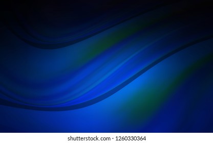 Dark BLUE vector template with lava shapes. Creative illustration in halftone marble style with gradient. Pattern for your business design.