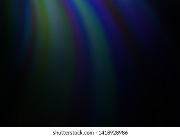 Dark BLUE vector template with lava shapes. Blurred geometric sample with gradient bubbles.  A new texture for your  ad, booklets, leaflets.