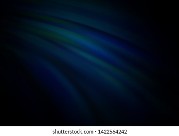 Dark BLUE vector template with lava shapes. Geometric illustration in marble style with gradient.  Textured wave pattern for backgrounds.