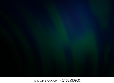 Dark BLUE vector template with lava shapes. Glitter abstract illustration with wry lines. The template for cell phone backgrounds.