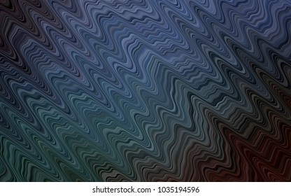 Dark BLUE vector template with lines, ovals. An elegant bright illustration with gradient. The template for cell phone backgrounds.