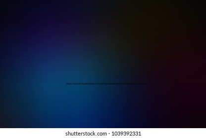 Dark BLUE vector template with lines, ovals. Geometric illustration in memphis style with gradient.  A completely new template for your business design.
