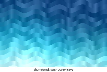 Dark BLUE vector template with lines, ovals. Geometric illustration in marble style with gradient.  The elegant pattern for brand book.