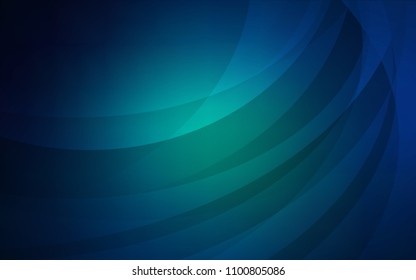 Dark BLUE vector template with lines, ovals. Brand-new colored illustration in marble style with gradient. Marble style for your business design.