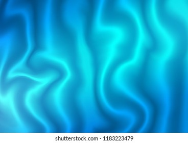 Dark BLUE vector template with lines, ovals. Colorful abstract illustration with gradient lines. Brand new design for your ads, poster, banner.