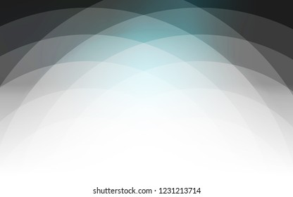 Dark BLUE vector template with lines, ovals. A vague circumflex abstract illustration with gradient. Textured wave pattern for backgrounds.