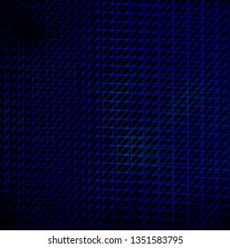 Dark BLUE vector template with lines. Colorful gradient illustration with abstract flat lines. Pattern for booklets, leaflets.