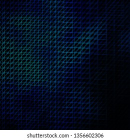 Dark BLUE vector template with lines. Gradient illustration with straight lines in abstract style. Pattern for websites, landing pages.
