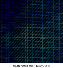 Dark BLUE vector template with lines. Geometric abstract illustration with blurred lines. Pattern for websites, landing pages.