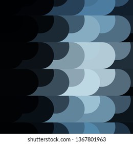 Dark BLUE vector template with lines. Geometric abstract illustration with blurred lines. Smart design for your promotions.