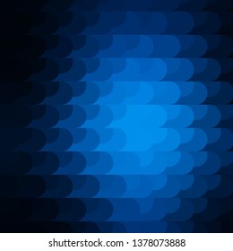 Dark BLUE vector template with lines. Gradient illustration with straight lines in abstract style. Pattern for ads, commercials.