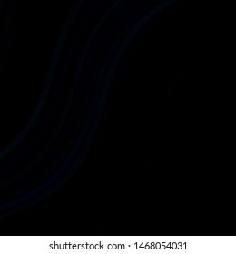 Dark BLUE vector template with lines. Brand new colorful illustration with bent lines. Pattern for commercials, ads.